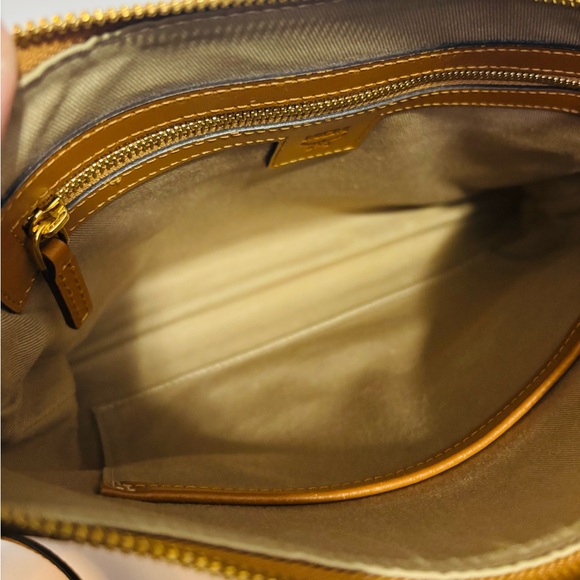 MCM Cognac Leather Logo Bag - Picture 14 of 17